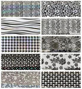 Набор трансферной фольги для дизайна ногтей, кружевная змея, 10х4 см Tojato