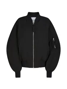 Бомбер Anja на молнии The Attico, черный