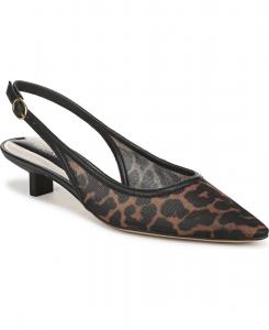 Женские туфли-лодочки Pura с острым носком и открытой пяткой Franco Sarto, Tan Fabric