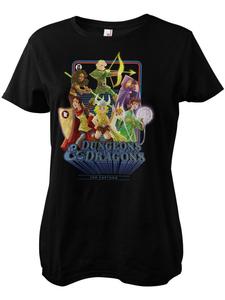 Dungeons And Dragons Футболка "Dungeons & Dragons - The Cartoon Girly Tee" черного цвета