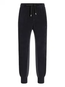 Спортивные брюки из смесового хлопка Dolce & Gabbana, синий