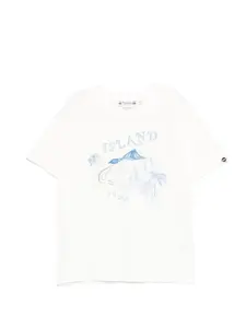 Футболка с принтом "Остров" Thibald Bonpoint, белый