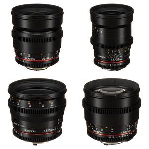 Комплект объективов Rokinon Cine DS 16, 35, 50, 85 мм для крепления Nikon F