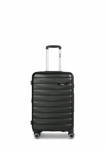 Paris 4 rollen trolley mit dehnfalte wheeled suitcase Bench, Black