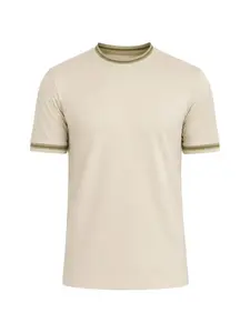 Футболка с круглым вырезом Boss, бежевый