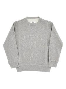 Детская толстовка с вышитым логотипом CP Company C.P. Company Kids, серый