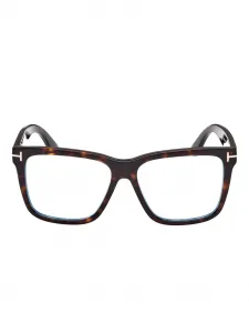 Очки с квадратной оправой в черепаховой оправе TOM FORD Eyewear