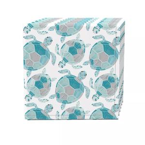 Набор салфеток, 100 % полиэстер, набор из 4 шт., 18x18 дюймов, тропические черепахи