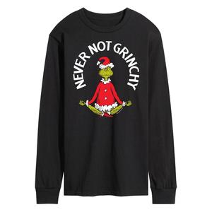 Мужская футболка с длинными рукавами Dr. Seuss Grinch Never Not Grinchy Licensed Character