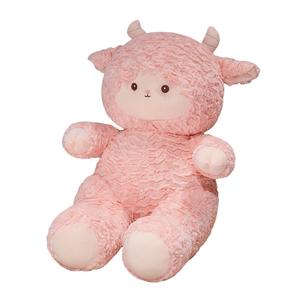 Плюшевая игрушка реалистичная в виде ягненка и других животных, высота 50см/60см JBBCN, розовый