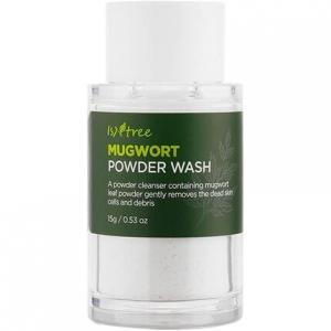 Порошок полыни для умывания, 15 г, мягкое очищающее ферментное очищающее средство с пузырьками, успокаивает чувствительную кожу Isntree