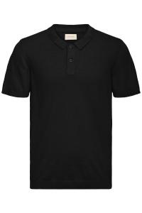 BLEND Футболка 'BHBray Polo' в черном цвете