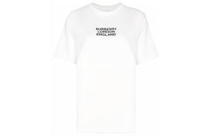 Футболка женская Burberry с логотипом, белый / черный