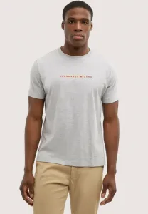 Футболка gentle society стандартного кроя с принтом Trussardi, Grigio