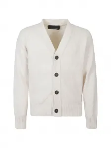 Кардиган на пуговицах с V-образным вырезом Tagliatore, бежевый