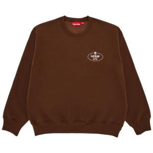 Толстовка Supreme Crest Crewneck, коричневый
