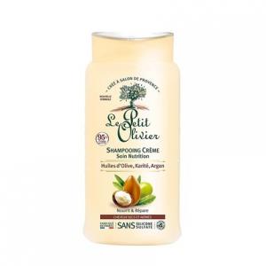 Le Petit Olivier Nutrition Шампунь с оливковым маслом, маслом ши и арганой для сухих и поврежденных волос 250мл