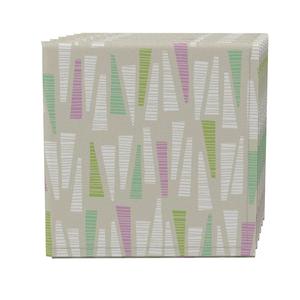 Набор салфеток из 4 шт., 100 % хлопок, 20x20 дюймов, Geo Triangles