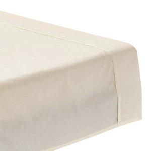 Простыня Homescapes ohne Gummizug Fadendichte 200, 230x1x255 см цвет vanille