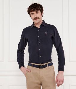 Рубашка Slim fit Aeronautica Militare, синий