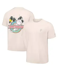 Мужская футболка Philadelphia Phillies Fly Ball Club кремового цвета Tommy Bahama