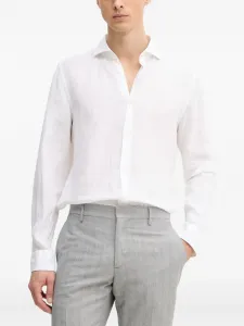 Льняная рубашка с длинными рукавами Joop!, белый