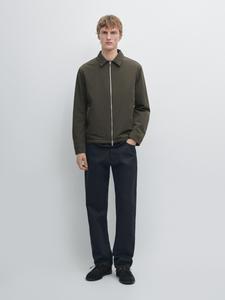 Короткая куртка с акцентом на карманы Massimo Dutti, khaki