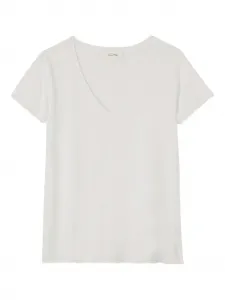 Футболка с v-образным вырезом American Vintage, белый