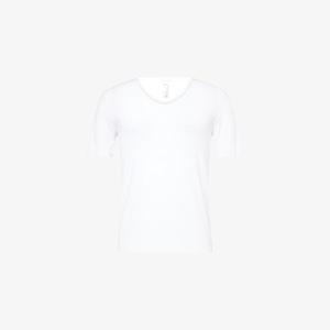 Футболка классическая Hanro с V-образным вырезом, белый