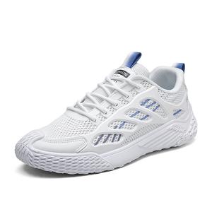 SHOUBA Мужские черные низкие повседневные кроссовки с амортизацией, износостойкие, дышащие и легкие, цвет Black