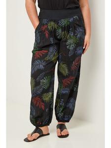 Тканевые брюки Curvy Lady, цвет schwarz/grün