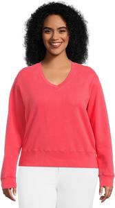 Толстовка Mod-o-doc Deep V-Neck Long Sleeve Sweatshirt, Glazed Cherry