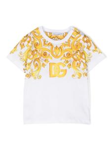Dolce & Gabbana Kids футболка из хлопка с принтом от кутюр, белый
