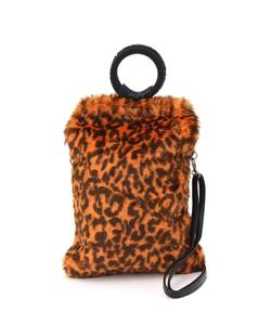 Сумка Swaraj/с двухсторонней меховой ручкой, цвет Leopard Brown