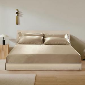 LilySilk Комплект постельного белья LilySilk из шелковой ткани тутового шелкопряда 6A класса, 19 момми, цвет taupe Taupe