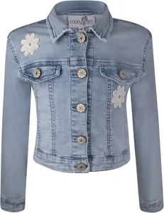 Джинсовая куртка для девочек "Куртка" Happy Girls, синий