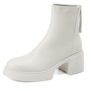 D:FUSE SCANDINAVIA Короткие женские мартины с подкладкой из экрю флиса, цвет Ecru (Fleece-Lined)