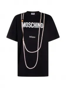 Футболка с логотипом Moschino, черный