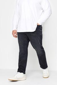 Потертые джинсы Badrhino Big & Tall, черный