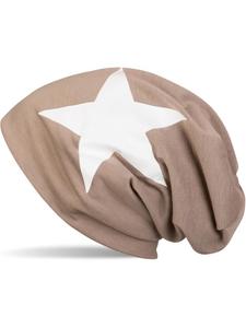 Шапка styleBREAKER, цвет taupe-weiß