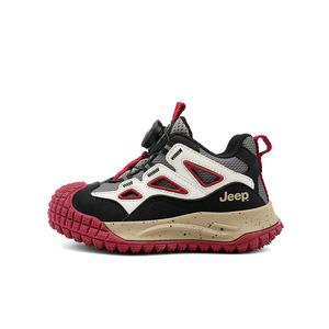 Низкие детские беговые кроссовки Red Black Kids' Jeep, Black Samurai Red/Obsidian Black