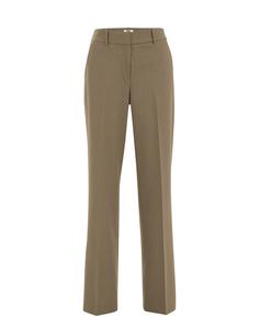 Широкие брюки со складками WE Fashion, светло-коричневый