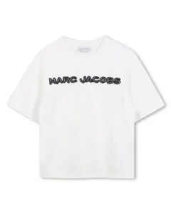 Детская футболка кремового цвета из хлопка Marc Jacobs