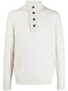 Джемпер с пуговицами Barbour, серый