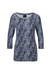 Рубашка с принтом и вырезом-лодочкой Madeleine, мультиколор