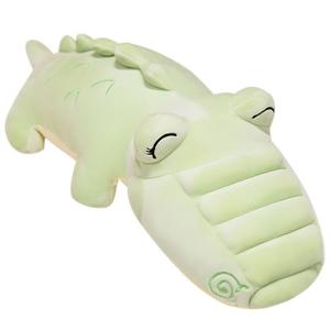 Мягкая игрушка-брелок в виде забавного крокодила мамы и малыша Mise, светло-зеленый