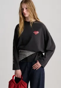 Топ с длинными рукавами Pull&Bear, Dark Grey