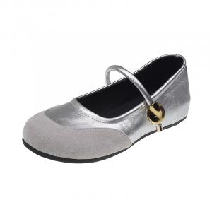 Alxnan Мэри Джейн туфли женские серебристые/черные/красные - серебристые, цвет Silver