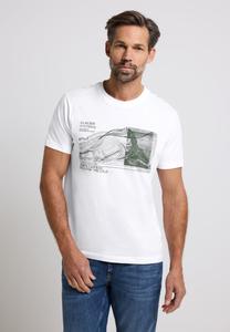 Футболка Street One MEN BASIC MIT FRONT, Weiß/White