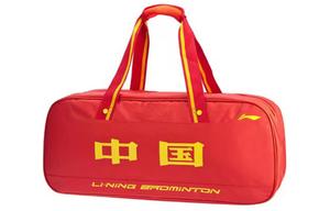 LINING Полиэстеровая квадратная сумка для бадминтона унисекс красная